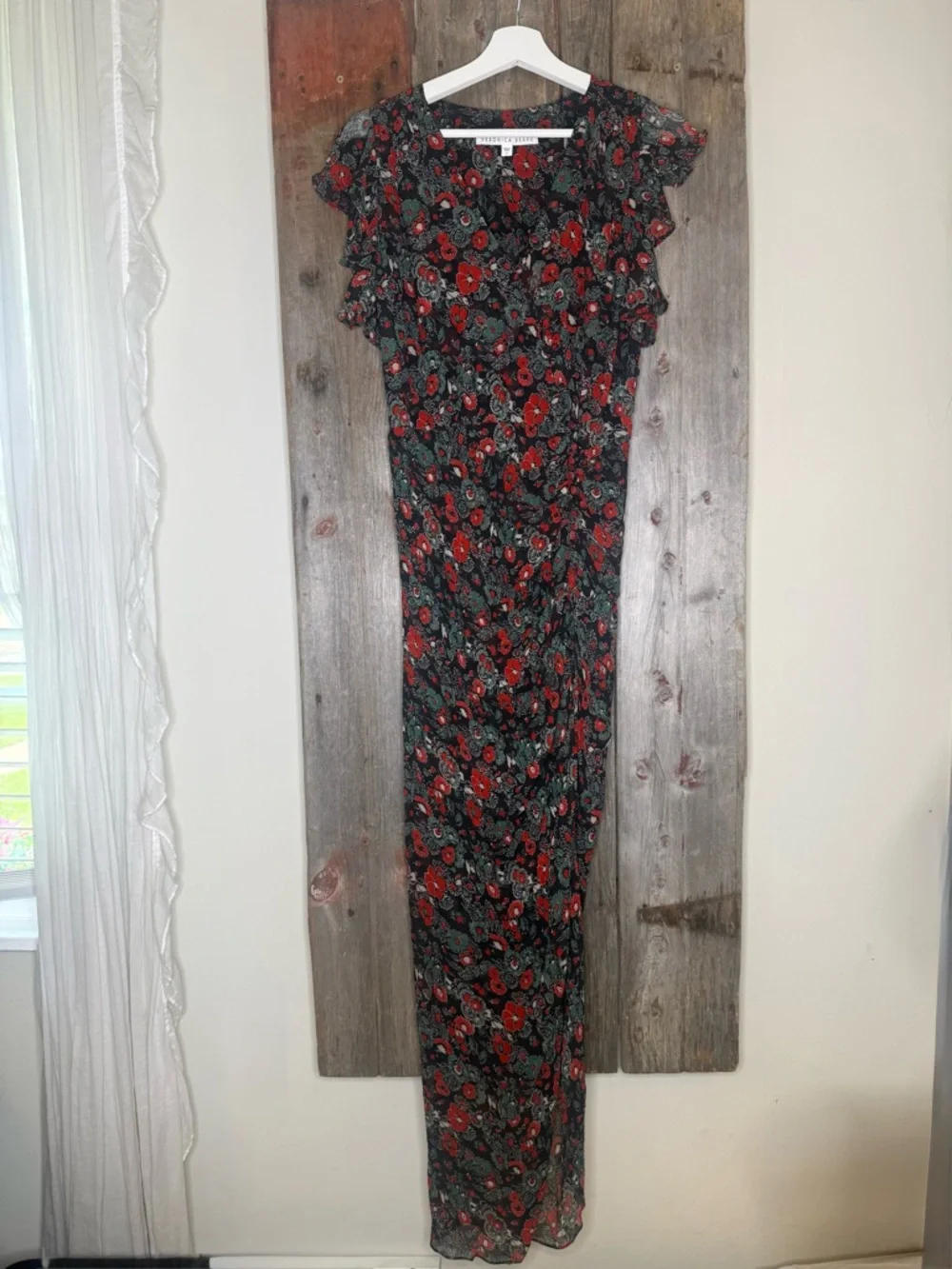 Veronica Beard Cecile Ruched Floral Silk Dress size 4